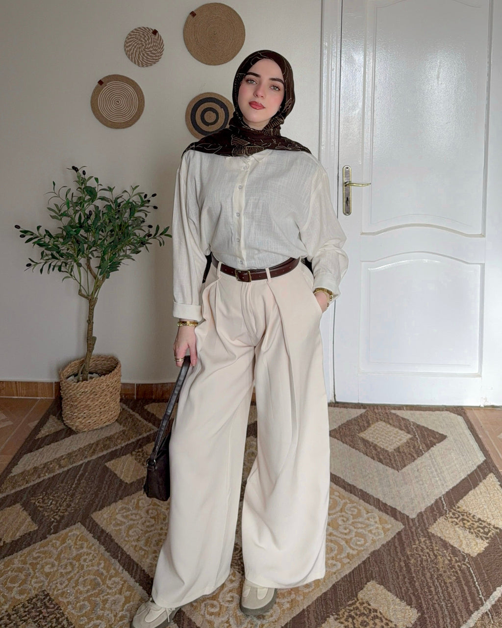 Maxi Dart Pants Bege