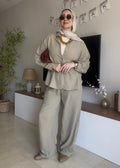 Linen Set Olive