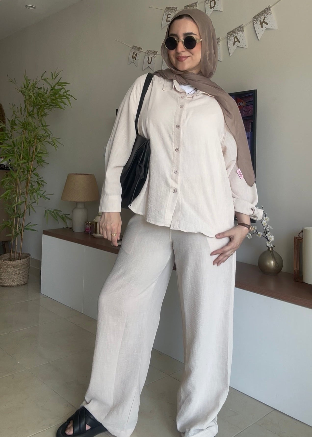 Linen Set Beige